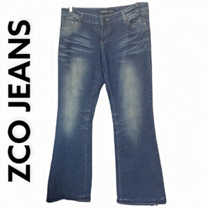 ZCO Jeans Premium Medium Wash Wild/Flare Blue Jeans Size 13